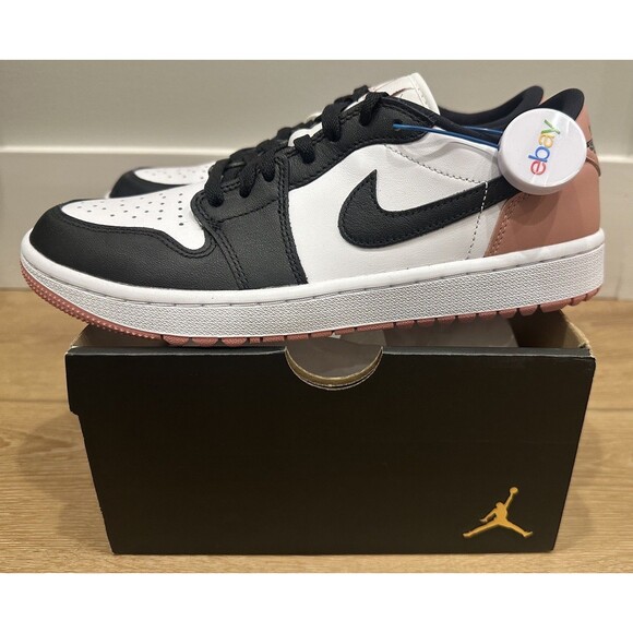 Nike Air Jordan 1 Low G Golf Shoes Men’s 8.5  Women’s 10 Rust Pink New in Box! - Picture 7 of 12